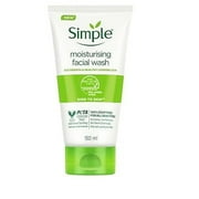 Simple Kind To Skin Moisturising Facial Wash 150 ml for normal to dry skin | 100% soap-free gentle cleanser for women & men