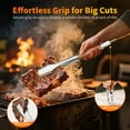 thumbnail image 6 of Heavy-Duty Rose Wooden BBQ Grilling Tools Set. Extra Thick Stainless Steel Multi-Function Spatula, Fork & Tongs | Essential Accessories with Organizer Bag for Barbecue & Grill. Ideal Gift for Father, 6 of 7