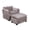 Grey, variant on CQSXDA Boucle Single Accent Chair with Ottoman Thick Armrests and Deep Cushions 55.32 x 39.76 Inches for Living Room or Bedroom, Grey