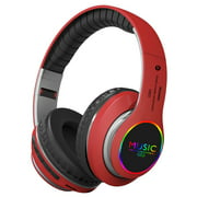 VJ033 Folding LED Wireless Headset Bluetooth Music Sports Plug Cartoon Wireless Headset 200MA