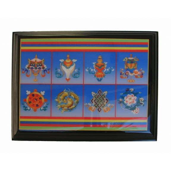 Eight Auspicious Symbols Plaque