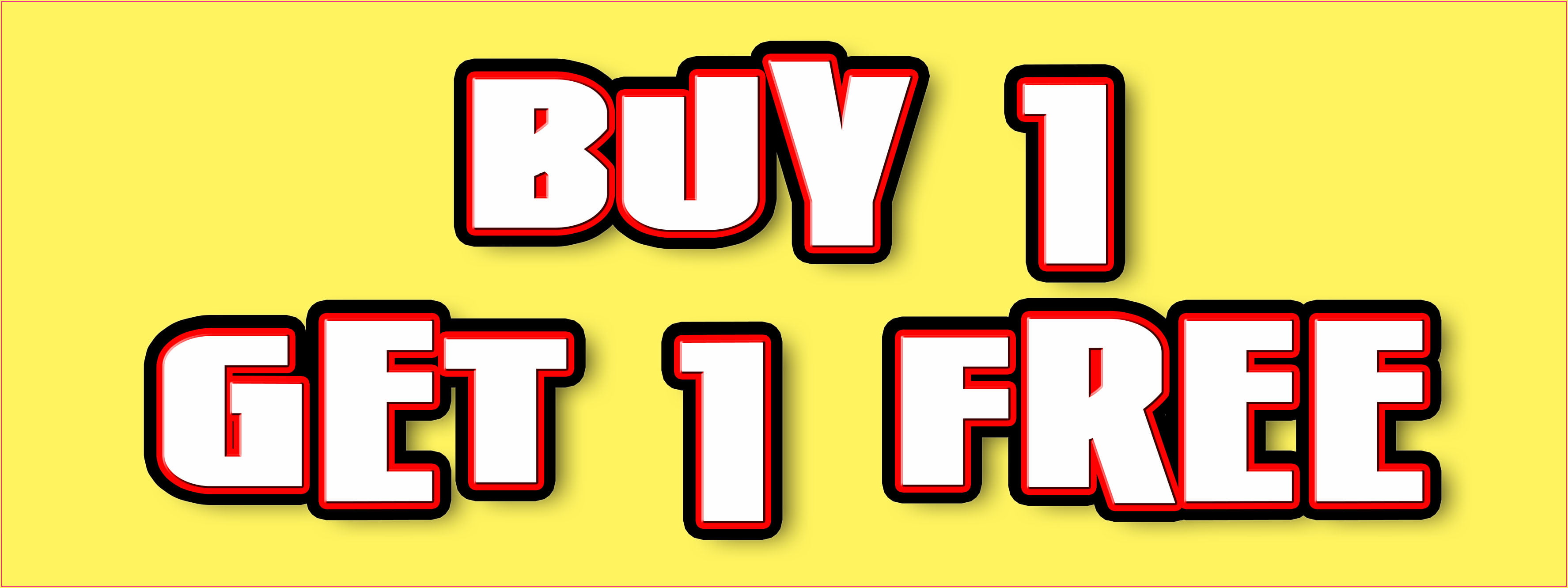 Shop Promotion stickers BOGOF Buy One get One Free self adhesive price 24000 