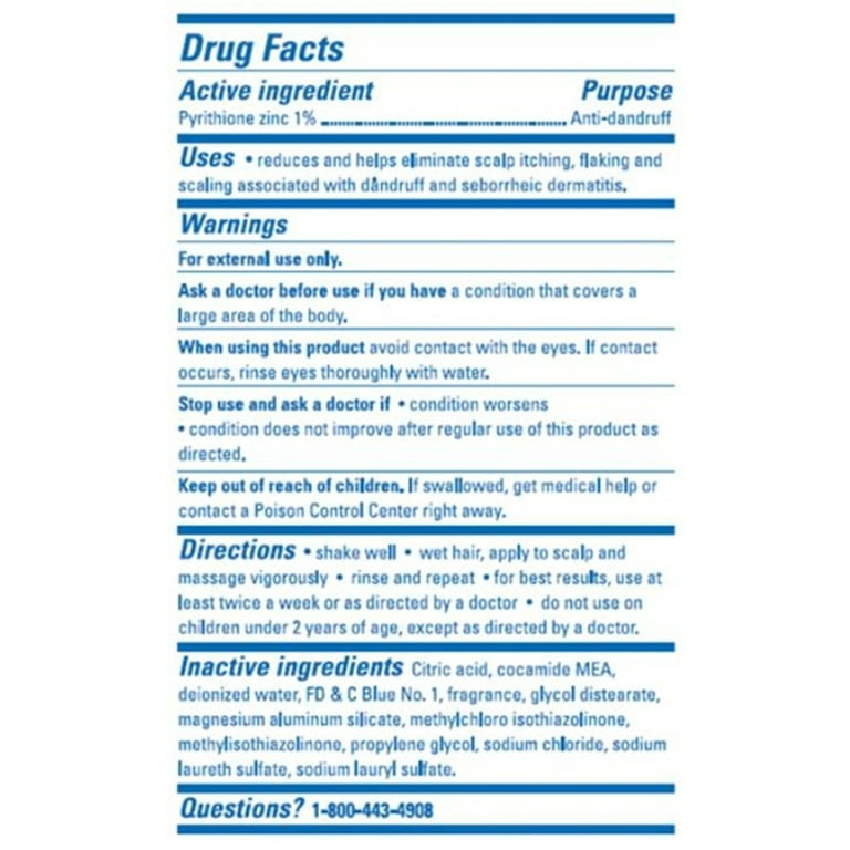 Zincon Medicated Dandruff Shampoo - 8 oz for Itching Relief and