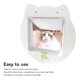 thumbnail image 3 of Puerta Interior Para Gatos, Puerta Para Perros, Silenciosa, Resistente A La Intemperie, Linda Para Pared, 3 of 7