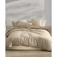 thumbnail image 2 of Calvin Klein CAMEL BROWN Washed Percale 3 Piece Comforter Set, US Queen, 2 of 4