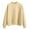 Yellow 1, variant on HUJlwoi Women's Sweatshirts Loose Comfy Crew Neck Long Sleeve Tops Solid Color Lightheight Pullover Warm Winter Clothes