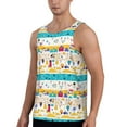thumbnail image 2 of Gaeub Funny Farm Men's Athletic Tank Top, Workout Sleeveless Shirts, Running Tank Tops for Gym, Running, Training - XX-Large, 2 of 9