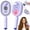 Purple, variant on 5 in 1 Electric Spray Air Cushion Massage Comb Rechargeable Mist Hair Brush with Water Spray Self Cleaning Hair Steamer Straightening Brush Reduce Frizz Detangling Hairbrush for Women, Home & Travel