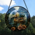 thumbnail image 2 of Personalized Duck Suncatcher Stained Glass Suncatchers, Duck Ornament for Sun Catcher Indoor Window, Duck Painted Glass Panel Décor 0It25V, 2 of 5