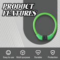 thumbnail image 4 of MELIVO Bike Lock,15.75" Scooter Lock,Cable Bicycle Lock Bike Lock Combination,Green, 4 of 7