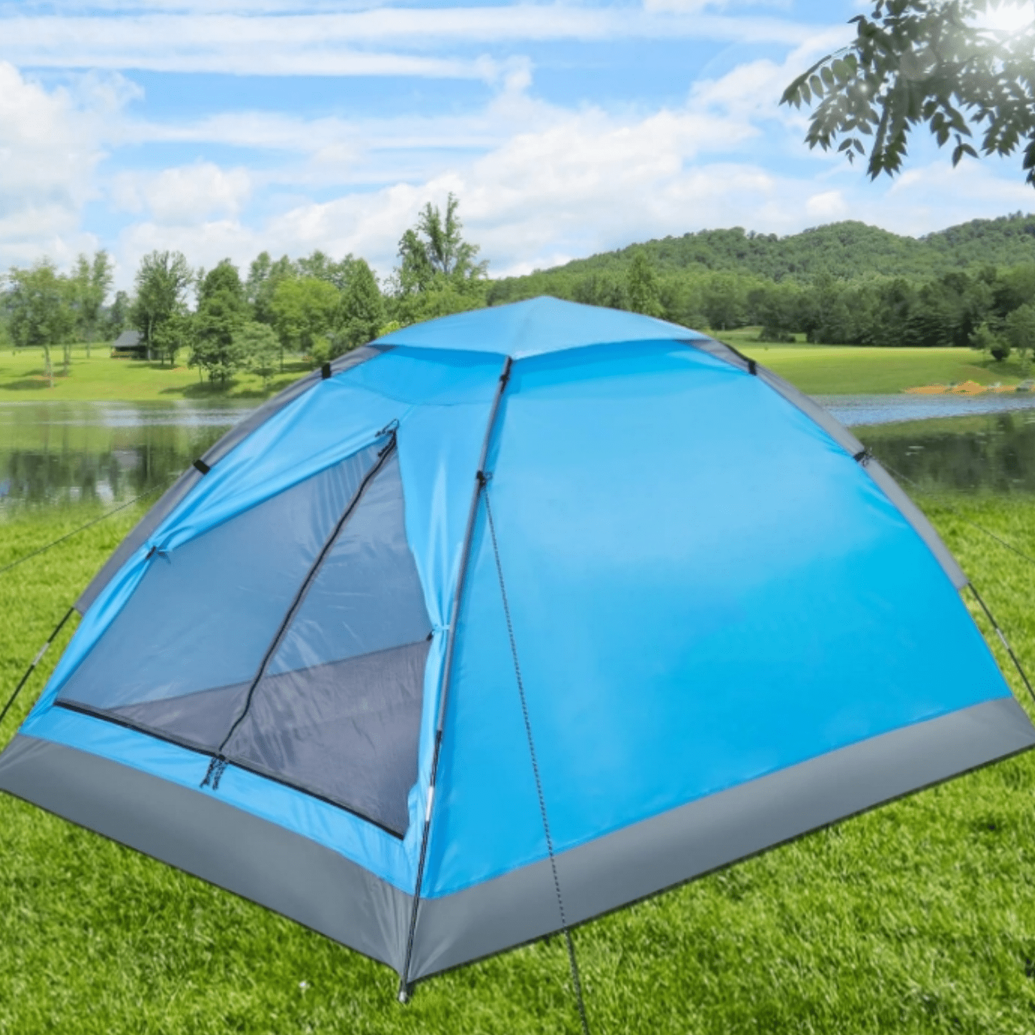 Camping Tent with Removable Rain Fly, Easy Setup Outdoor Tents Water Resistant Lightweight Portable for Family Backpacking Camping Hiking Traveling
