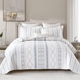 thumbnail image 2 of Y-PLWOMEN Geometric Quilt King Size - 100% Cotton King Size Quilt, Striped King Quilt Sets, Lightweight Bohemian King Size Bedspreads for All Season, 3 Piece, 2 of 4