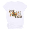 thumbnail image 1 of Camisas de Acción de Gracias Para Mujer Casual Cuello Redondo Manga Corta Camiseta Estampada Top Odeerbi  ODB122435, 1 of 6