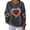 Dark Gray_G, variant on Tbopshirt Sweatshirts for Women Graphic Hoodless Valentine Long Sleeve Crewneck Ribbed Pullover Tops Green,L