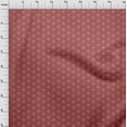 thumbnail image 4 of oneOone Tissu Cambric Coton Bordeaux Rétro Minimal Fer Matériel de Robe Tissu Imprimé Tissu au Mètre 42 Pouces de Large, 4 of 5
