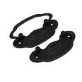 thumbnail image 1 of Tiradores de metal vintage para armario y closet, color negro, 76x30x10mm, 2 piezas, 1 of 4