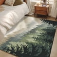 thumbnail image 4 of Area Rugs 2.7'x5', Mountains Carpet for Living Room Bedroom Dining Room, Watercolor Forest Nature Pine Trees Landscape Throw Kitchen Rugs Non Slip Washable Rectangle Indoor Outdoor Rugs, 4 of 8
