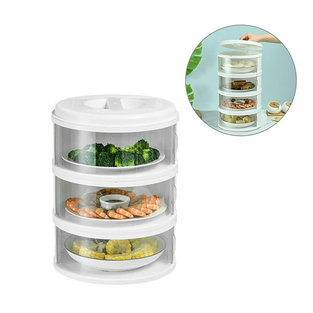 QualitChoice Couvercle de Pot Multifonctionnel Universel pour Aliments Frais 3 Couches