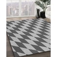 thumbnail image 2 of Ahgly Company Indoor Round Patterned Silver Gray Area Rugs, 8' Round, 2 of 6