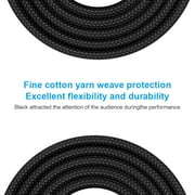 New Bee Guitar cable 10 ft Electronic Instrument Bass Amplifier cable 6.35mm plug Strong Right Angle/L-shape optional compatible effect/bass/electric guitar,Black