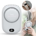 thumbnail image 2 of CoreLiving Portable Neck Fan, Hands Free Personal Cooling Fan with Adjustable Lanyard and Hidden Bracket, USB Rechargeable Bladeless Mini Fan, 3 Speeds, Silver, 1 Pack, 2 of 10
