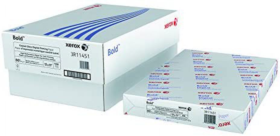 Replacement for Xerox 3R11451 Bold Coated Gloss Digital Printing Office Paper, 11 x 17, 80 Pound Text, (118 Gsm), White, Sold As 500 Sheets (Replaced By Limited Papers -TM- Sourced From Top Brands)