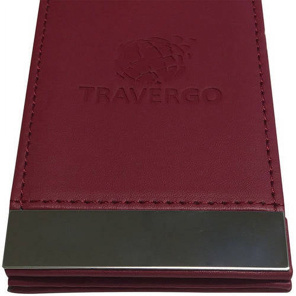 Magnetic Luggage Tag, 2pk, Red TR1260RD - Includes Plate for engravings
