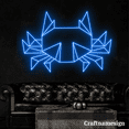 thumbnail image 3 of Craftnamesign Crab Geometric LED Light Neon Sign for Seafood Restaurant Bedroom Wall Decor, 3 of 5