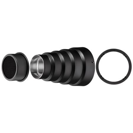 UPC: 0810008712481 | Westcott Snoot with Honeycomb Grid for FJ200 and FJ80 (Includes FJ80 Magnetic Mounting Ring)