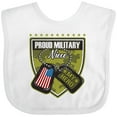 thumbnail image 3 of Inktastic Proud Military Niece Girls Baby Bib, 3 of 4