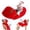 D, variant on Bifavgk Santa Dog Costume, Dog Christmas Outfit, Santa Rider Costume