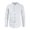 White, variant on tasrioml Men Linen Shirt Casual Long Sleeve Button Down Solid Color Male Tops Beach Banded Collar Summer Shirts