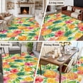 thumbnail image 5 of Summer Pineapple Area Rugs 8'x10', Washable Small Throw Rugs for Living Room Patio, Tropical Fruits Lemon Sage Green Plaid Indoor Outdoor Rug Non-Slip Low Pile Carpet Runner Reversible Floor Mats, 5 of 8