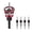 Red, variant on 4PCS Countersink Drill Bit Set with Adjustable Depth Stop, Hex Shank Wood Screw Pilot Hole Drill Bits for Woodworking