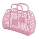 thumbnail image 5 of Bolsas de mano de plástico para la playa Cesta de ducha Cesta de almacenamiento hueca Drenaje rápido Dormitorio con asa Despensa multifuncional Cesta rosa Soledad cesta de carrito de ducha, 5 of 10