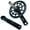 Not included in BB, variant on Aluminum Alloy 165mm Road Bike Crankset Double Speed Round 34T-50T Chainring Hollows Integrated for Road Bike Crankset