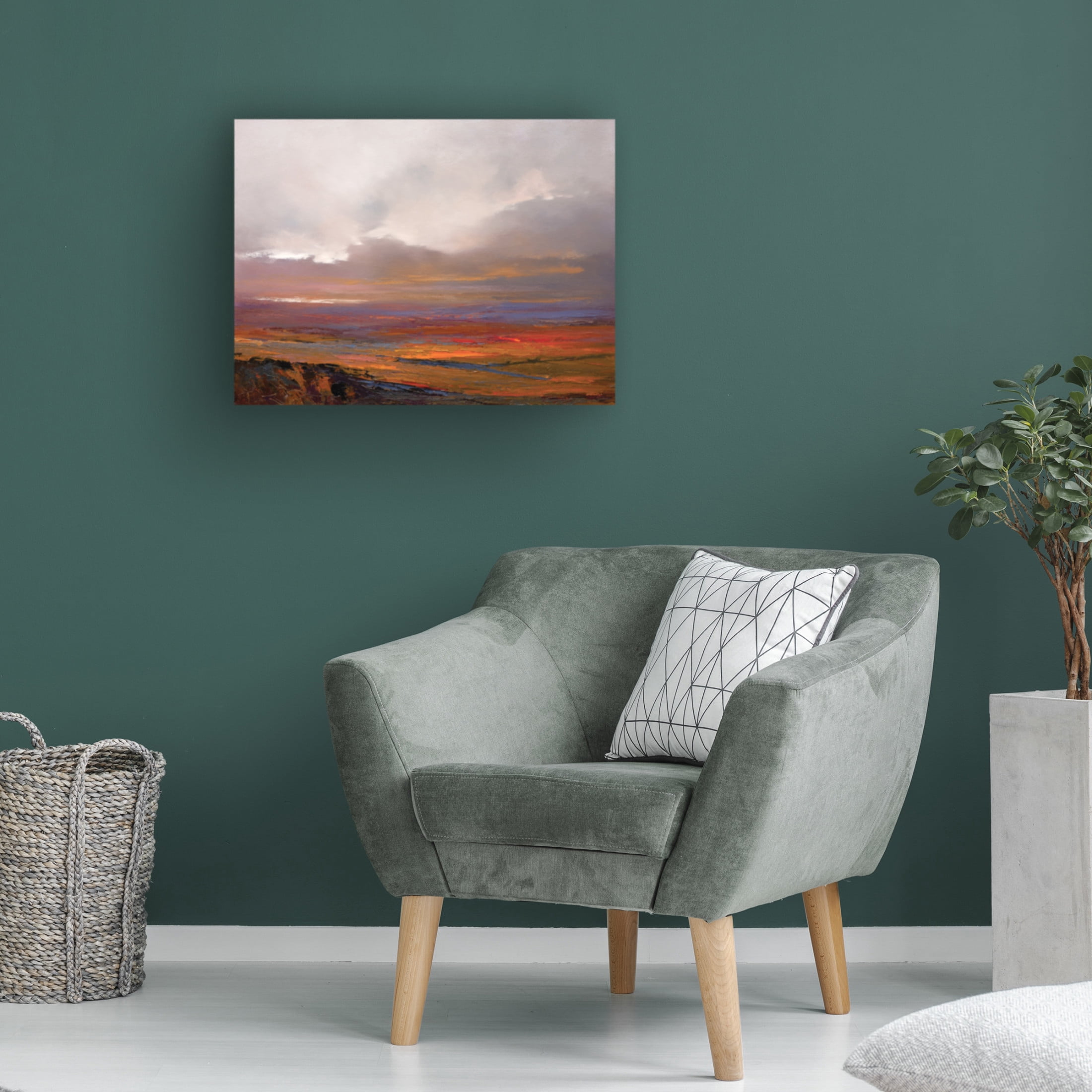 Canvas Wall Art - Patrick Dennis 'Crossroads' Wall Art for Living Room, Bedroom, or Office Décor by Trademark Fine Art - 24 x 18 Inches