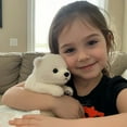 thumbnail image 6 of Polarri The Polar Bear 2.0 Plush Toy - Hugmotion Engine Smart Hugging Tech, Weighted Comfort for Anxiety Relief & Sleep, Ultra-Soft Polar Bear Material - 2Pcs(The Polarri), 6 of 8