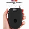 thumbnail image 4 of Cow Pattern Anti-Theft Password Lock: Extendable Steel Wire Security Lock for Motorcycle Helmets, Electric Bikes & Luggage – Durable, Secure Fixation for All Riders (Black & Cow Design), 4 of 6