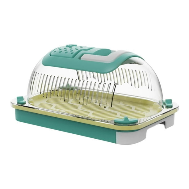 Terrario para reptiles, hábitat para reptiles, tanque transparente para tortugas, resistente y práctico. S