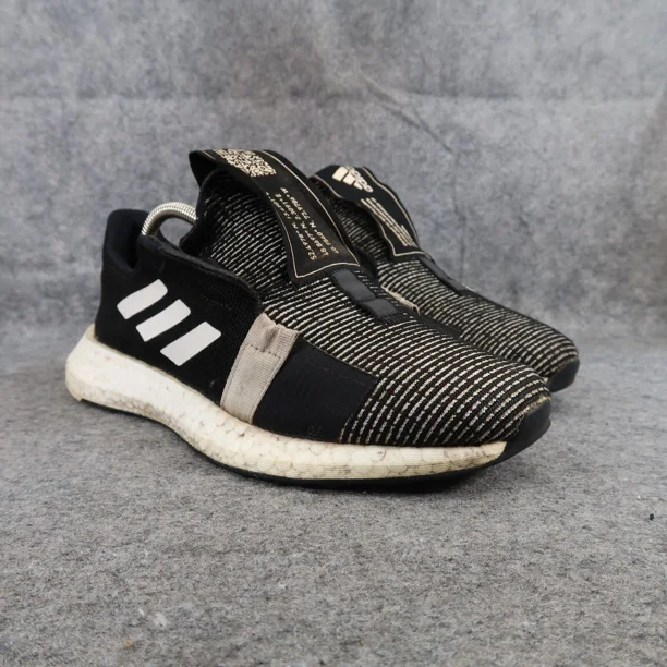 Ad-id-as Shoes Men 8 Athletic Trainer SenseBoost Running Sport Active Casual Black