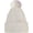White, variant on Winter Chunky Fuzzy Beanie Hats for Women Warm Fleece Lined Ski Cuff Caps Trendy Knitted Soft Skull Cap with Pom Pom