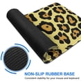 thumbnail image 6 of Long Mouse Pads for Desk,Yellow and Black Leopard Pattern Desk Mats on Top Of Desks, Desk Mouse Pad Extra Large with 3mm Non-Slip Base and Stitched Edge for Gaming,Office,Work,Home 31.5"x11.8", 6 of 6