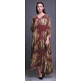 thumbnail image 2 of Bimba Kaftan Floral pour Femmes, Tenue d'Intérieur de Vacances, Robe Maxi, Couvre-Maillot de Plage-S-L, 2 of 5
