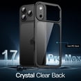 thumbnail image 3 of JETech Case for iPhone New Pro Max 6.9-Inch, Non-Yellowing Shockproof Phone Bumper Cover, Anti-Scratch Clear Back (Black), 3 of 5