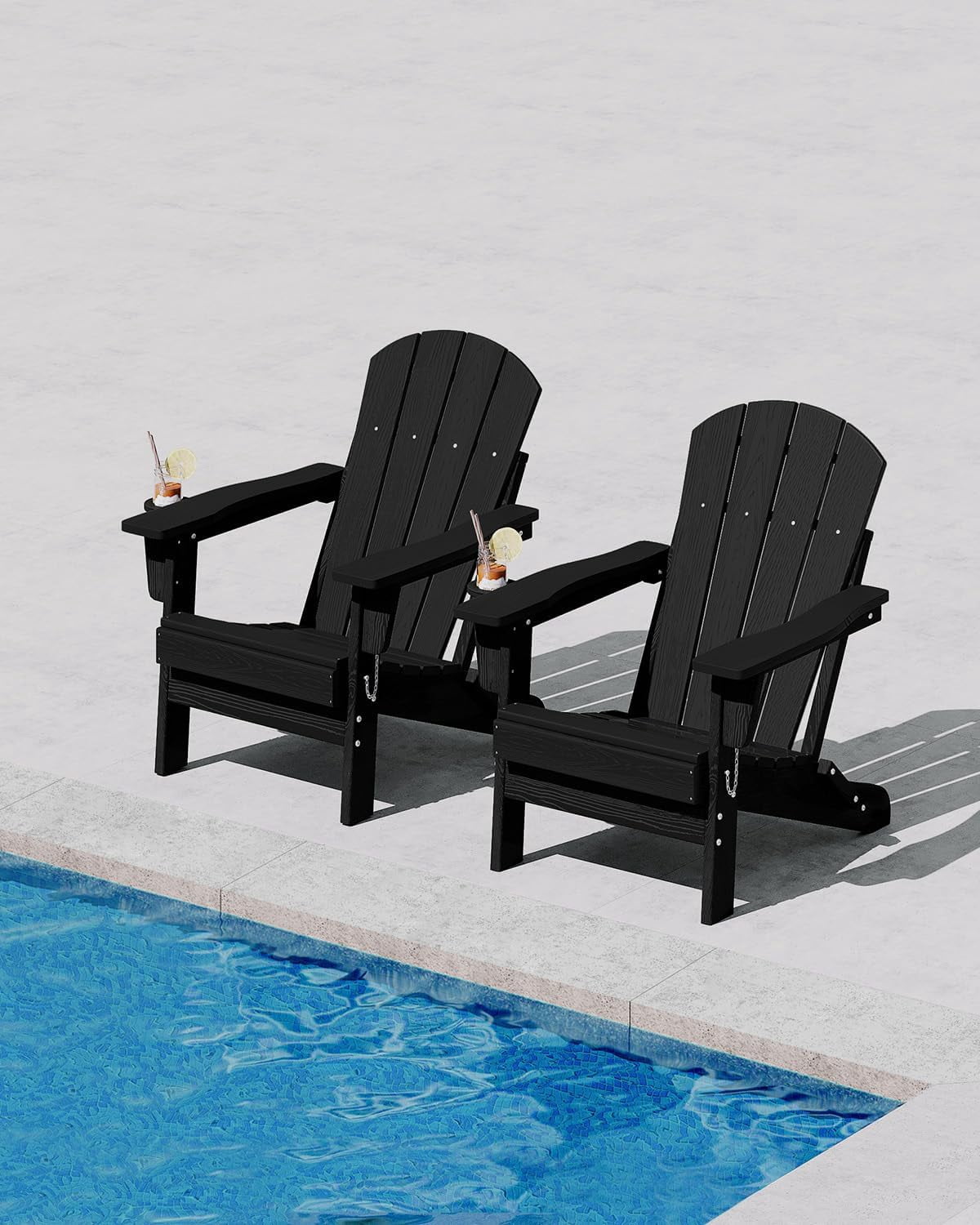 GOGRANT Adirondack Chairs, Black