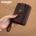 thumbnail image 3 of Wrangler Cow Print Wallet Women Small Credit Card Holder with Rfid Blocking Zip Credit Card Case,Compact & Easy to Carry Gifts for Women, Coffee, 3 of 7