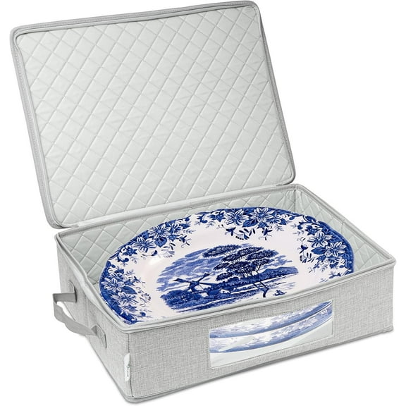 Platter Storage Quilted Thick and Super Sturdy Extra Large 13 x 18 x 5