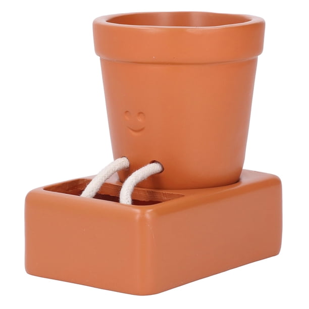 Maceta, Maceta Con Cara Sonriente, Adorno Decorativo Multifuncional De Resina Para Interiores