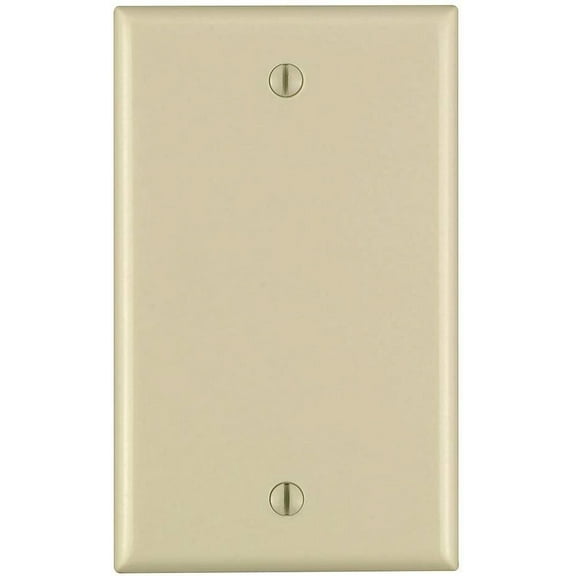 Leviton 86014 Electrical Wall Plate, Blank, 1-Gang - Ivory